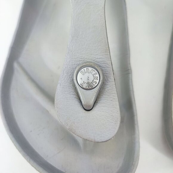 Birkenstock Women's Silver Polyurethane Sandals Size 8 US - Picture 8 of 10